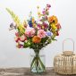 Zijden bloemen boeket Kleurenexplosie