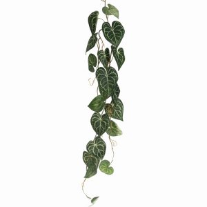 Anthuriumblad hanger L115cm Groen wit