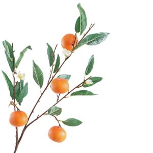 Kunsttak met citrusvruchten oranje 90 cm