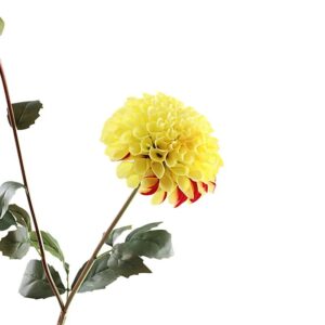 Kunstbloem Dahlia spray geel 75cm FL440078YEL