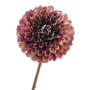 Kunstbloem-Dahlia- paars/creme- 65cm