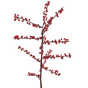 Kunsttak Ilex Berry Spray Rood 85cm XM660065RED