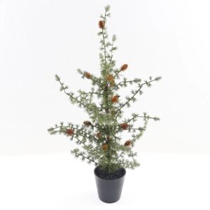 Kunstboom Ming Pine Tree in Pot Groen 80cm XM660017GRN