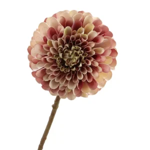 Kunst dahlia mauve-crème -64cm
