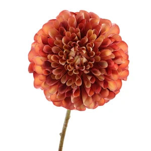 Kunst dahlia oranje-geel -64cm