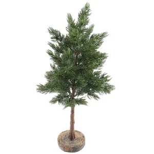 Kunst kerstboom op stam groen - 50 cm
