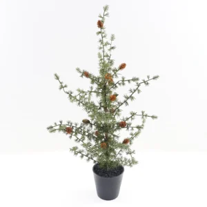 Kunst kerstboom Ming in pot groen - 83 cm